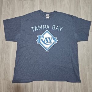 Vintage Y2K Tampa Bay Rays T-Shirt Men’s Size 2XL | MLB Heavyweight Cotton Tee